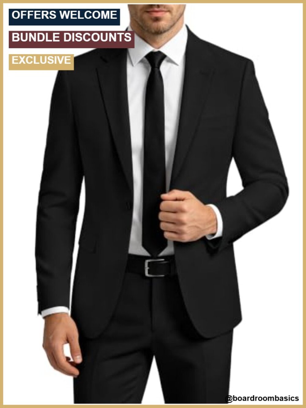 Men's 2-Piece Slim Fit Suit One Button Jacket & Pants Tuxedo Set